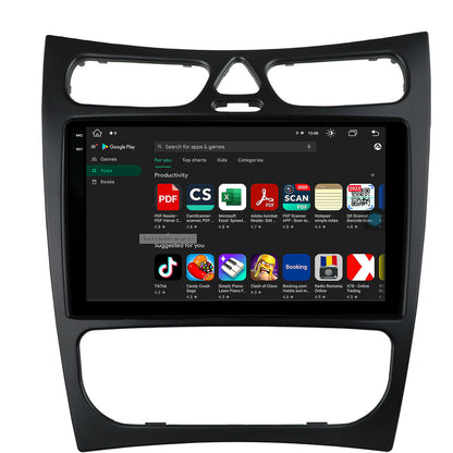 Navigatie Mercedes Benz CLK W209 (2000-2005), Android, X-Octacore / 8GB RAM + 256GB ROM, 9.5 Inch - AD-BGX9008+AD-BGRKIT416V2