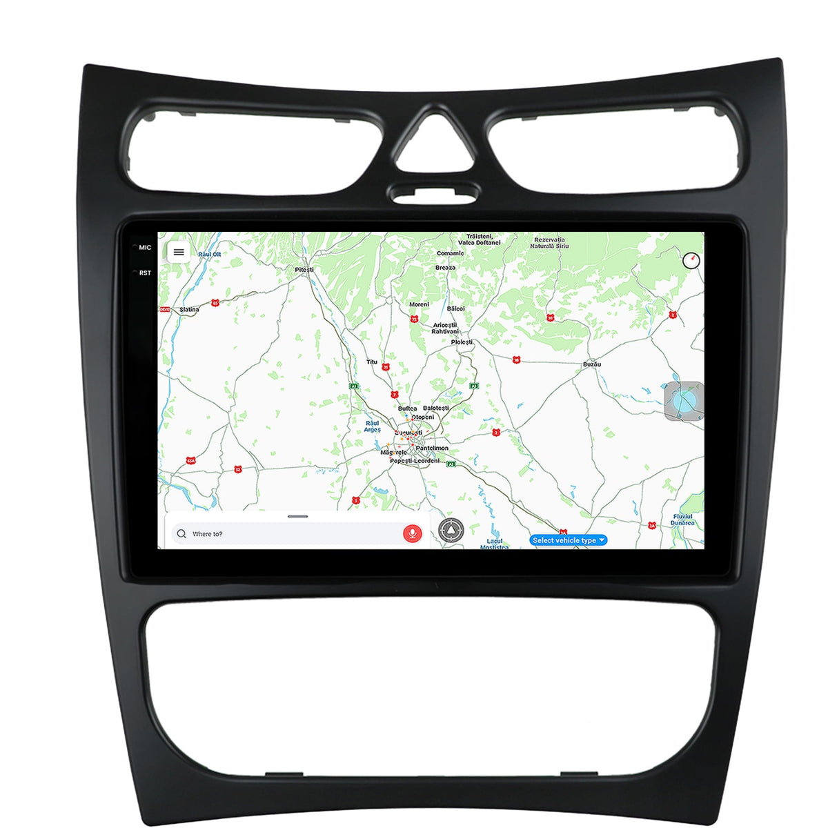 Navigatie Mercedes Benz CLK W209 (2000-2005), Android, X-Octacore / 8GB RAM + 256GB ROM, 9.5 Inch - AD-BGX9008+AD-BGRKIT416V2
