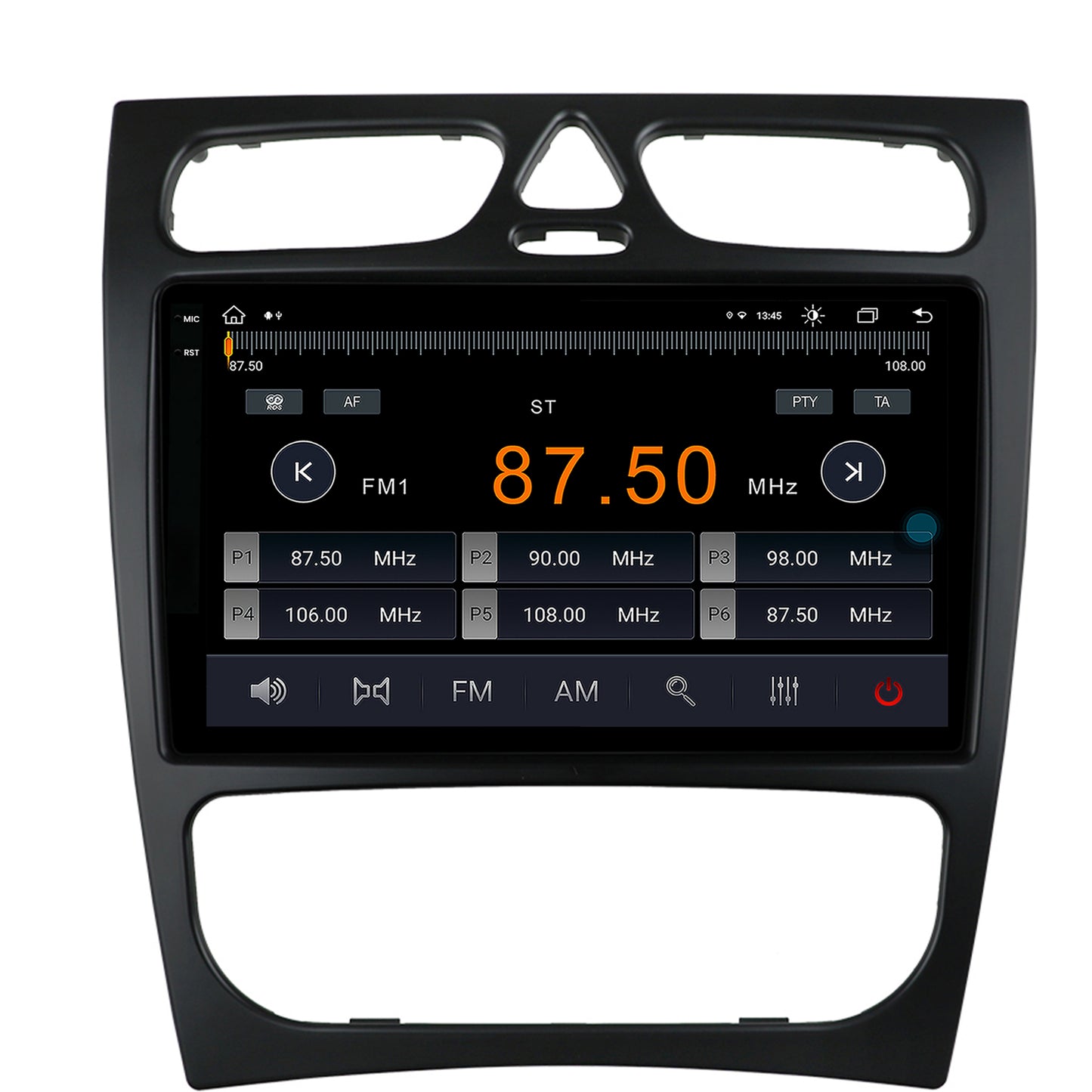 Navigatie Mercedes Benz C-Class W203 (2000-2005), Android, X-Octacore / 8GB RAM + 256GB ROM, 9.5 Inch - AD-BGX9008+AD-BGRKIT416