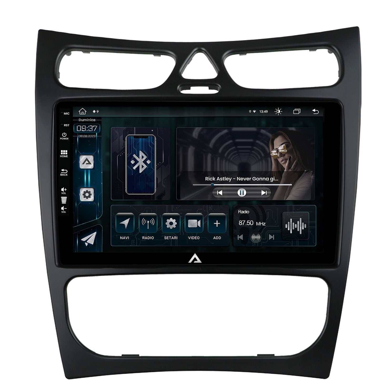 Navigatie Mercedes Benz CLK W209 (2000-2005) (2000-2005), Android, Z-Octacore / 8GB RAM + 256GB ROM, 9 INCH - AD-BGZ9008+AD-BGRKIT416