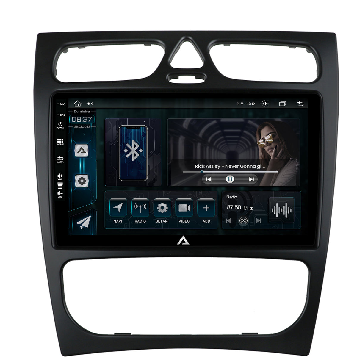 Navigatie Mercedes Benz C-Class W203 (2000-2005), Android, Z-Octacore / 8GB RAM + 256GB ROM, 9 INCH - AD-BGZ9008+AD-BGRKIT416