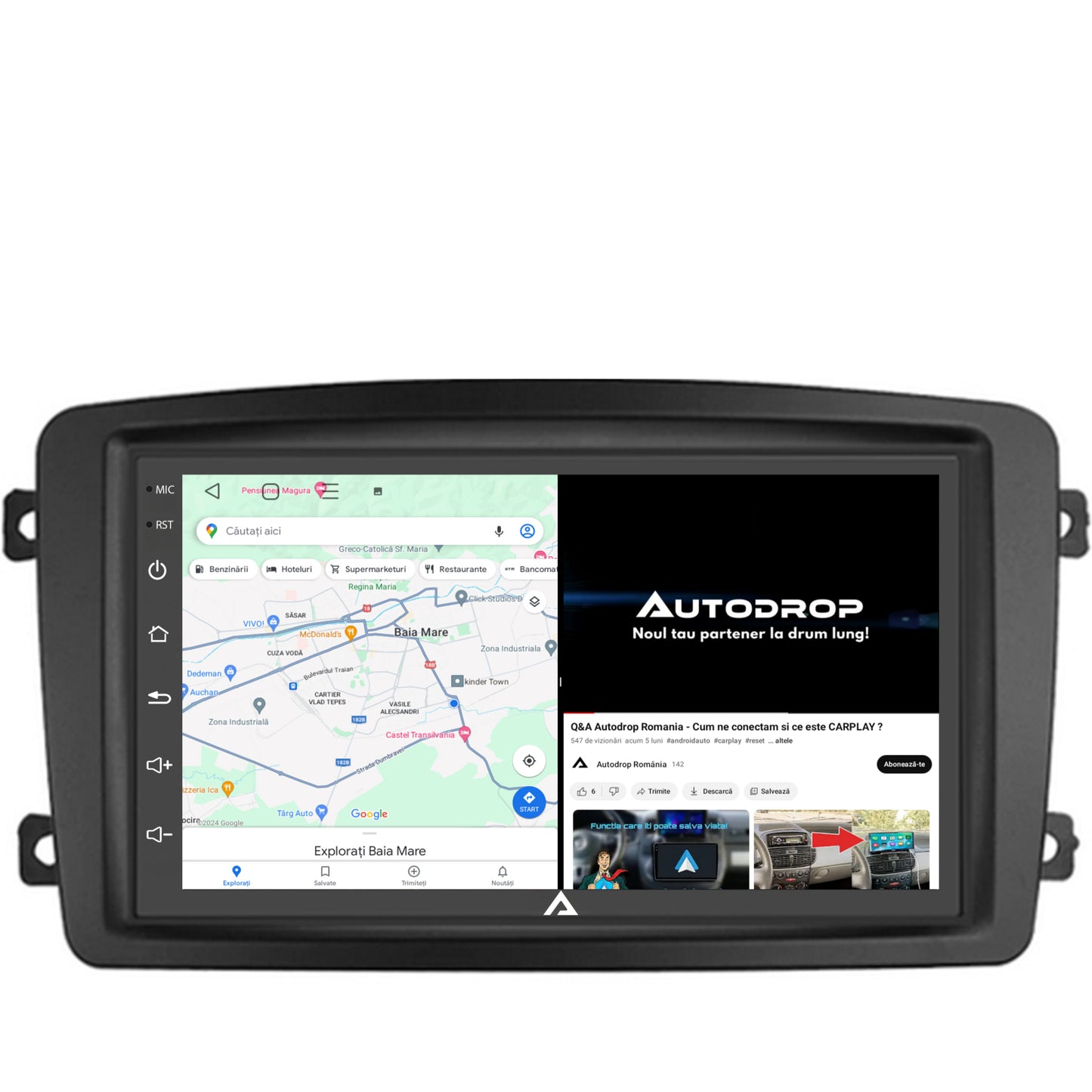 Navigatie Mercedes Benz C-Class W203 / Vito / Viano / CLK, Android, P-Octacore / 2GB RAM + 32GB ROM, 7 Inch - AD-BGP1002+AD-BGRBE014