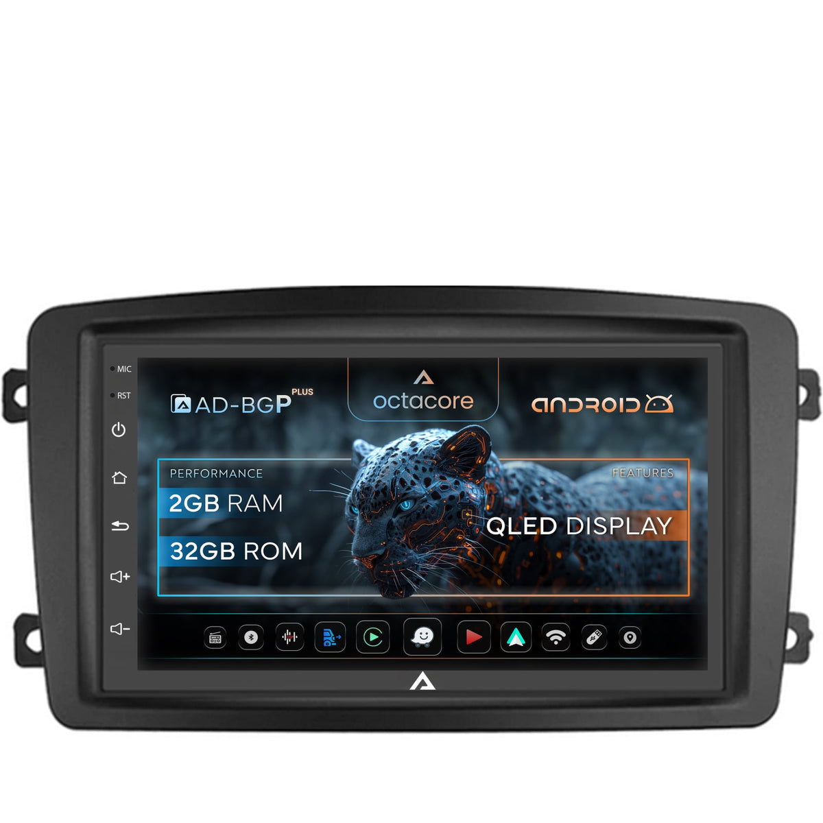 Navigatie Mercedes Benz C-Class W203 / Vito / Viano / CLK, Android, P-Octacore / 2GB RAM + 32GB ROM, 7 Inch - AD-BGP1002+AD-BGRBE014