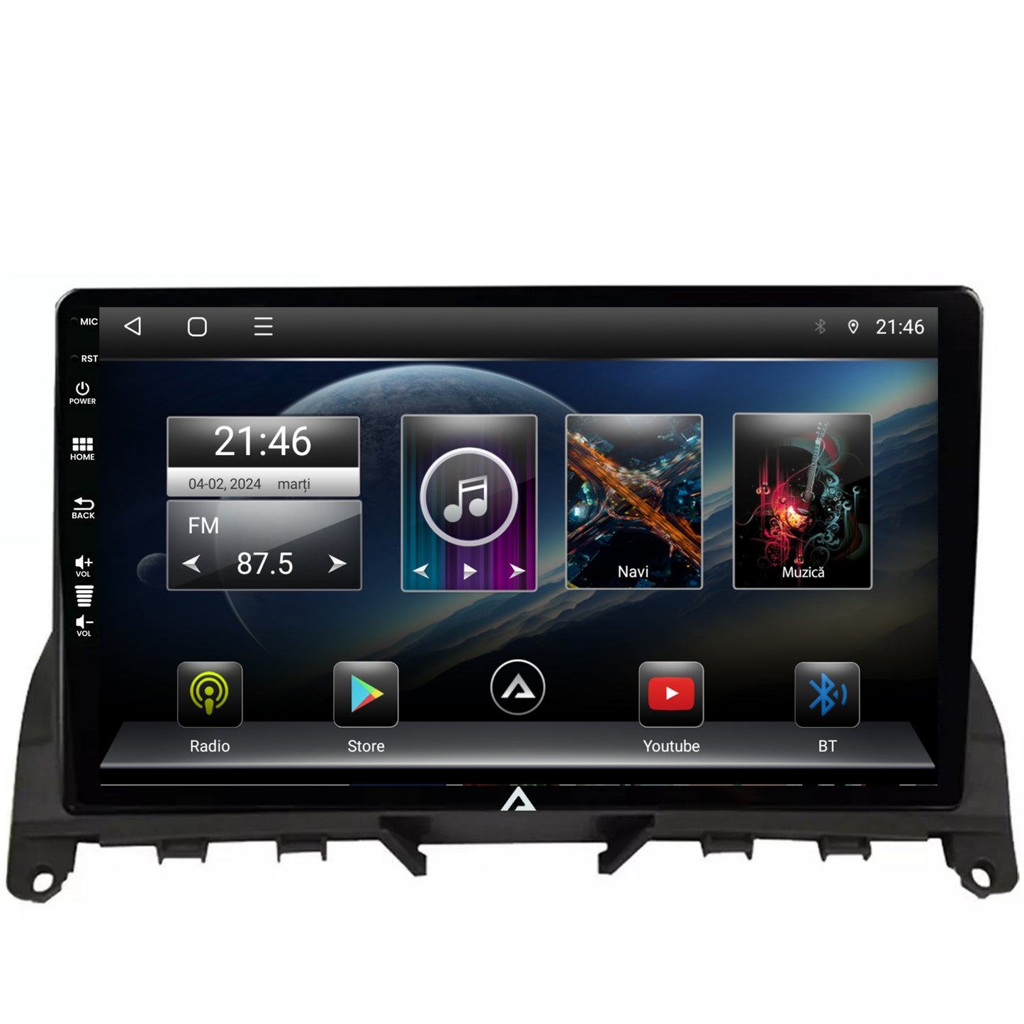 Navigatie Mercedes Benz C-Class W204 (2006-2012),Android, E-Octacore / 2GB RAM + 32GB ROM, 9 Inch - AD-BGE9002+AD-BGRKIT419