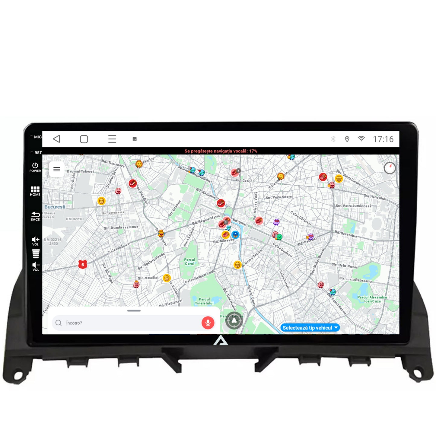 Navigatie Mercedes Benz C-Class W204 (2006-2012),Android, E-Octacore / 2GB RAM + 32GB ROM, 9 Inch - AD-BGE9002+AD-BGRKIT419