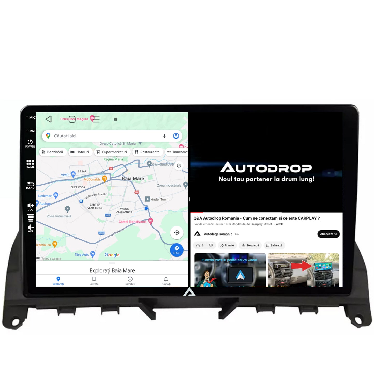 Navigatie Mercedes Benz C-Class W204 (2006-2012),Android, E-Octacore / 2GB RAM + 32GB ROM, 9 Inch - AD-BGE9002+AD-BGRKIT419