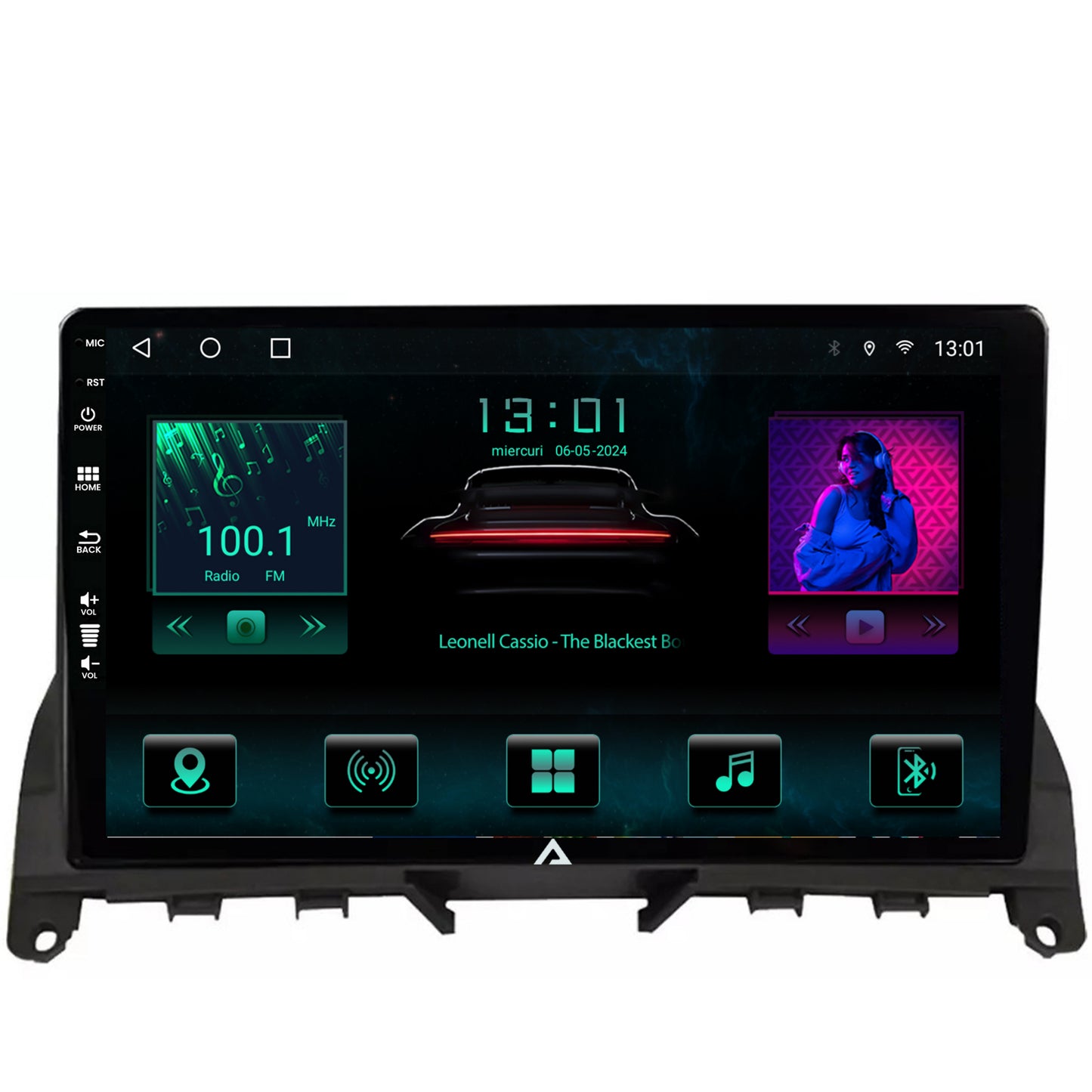 Navigatie Mercedes Benz C-Class W204 (2006-2012), Android, A-Octacore / 4GB RAM + 64GB ROM, 9 Inch - AD-BGA9004+AD-BGRKIT419