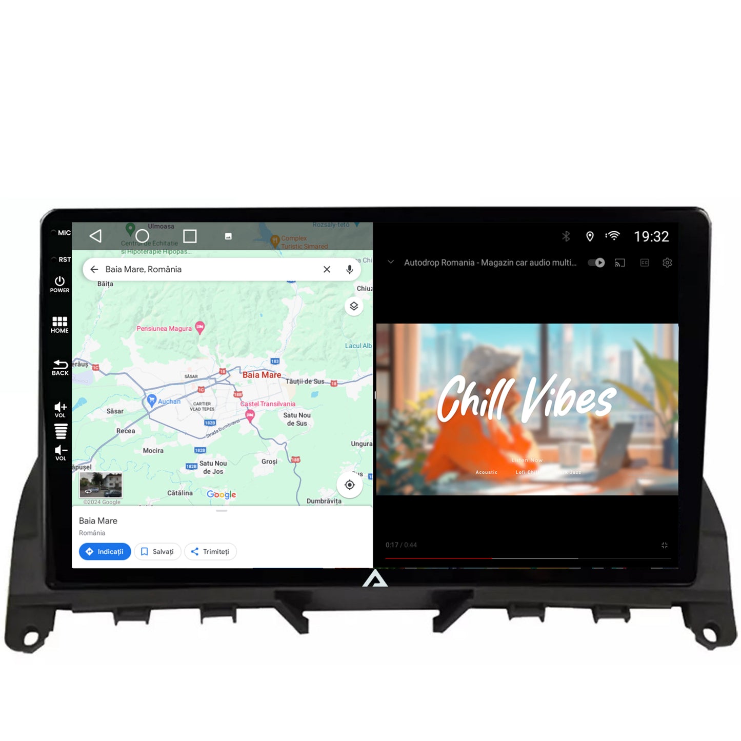 Navigatie Mercedes Benz C-Class W204 (2006-2012), Android, A-Octacore / 4GB RAM + 64GB ROM, 9 Inch - AD-BGA9004+AD-BGRKIT419