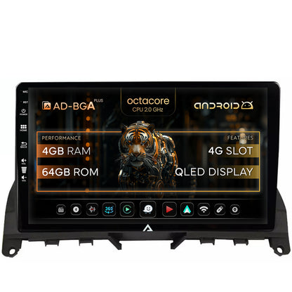 Navigatie Mercedes Benz C-Class W204 (2006-2012), Android, A-Octacore / 4GB RAM + 64GB ROM, 9 Inch - AD-BGA9004+AD-BGRKIT419