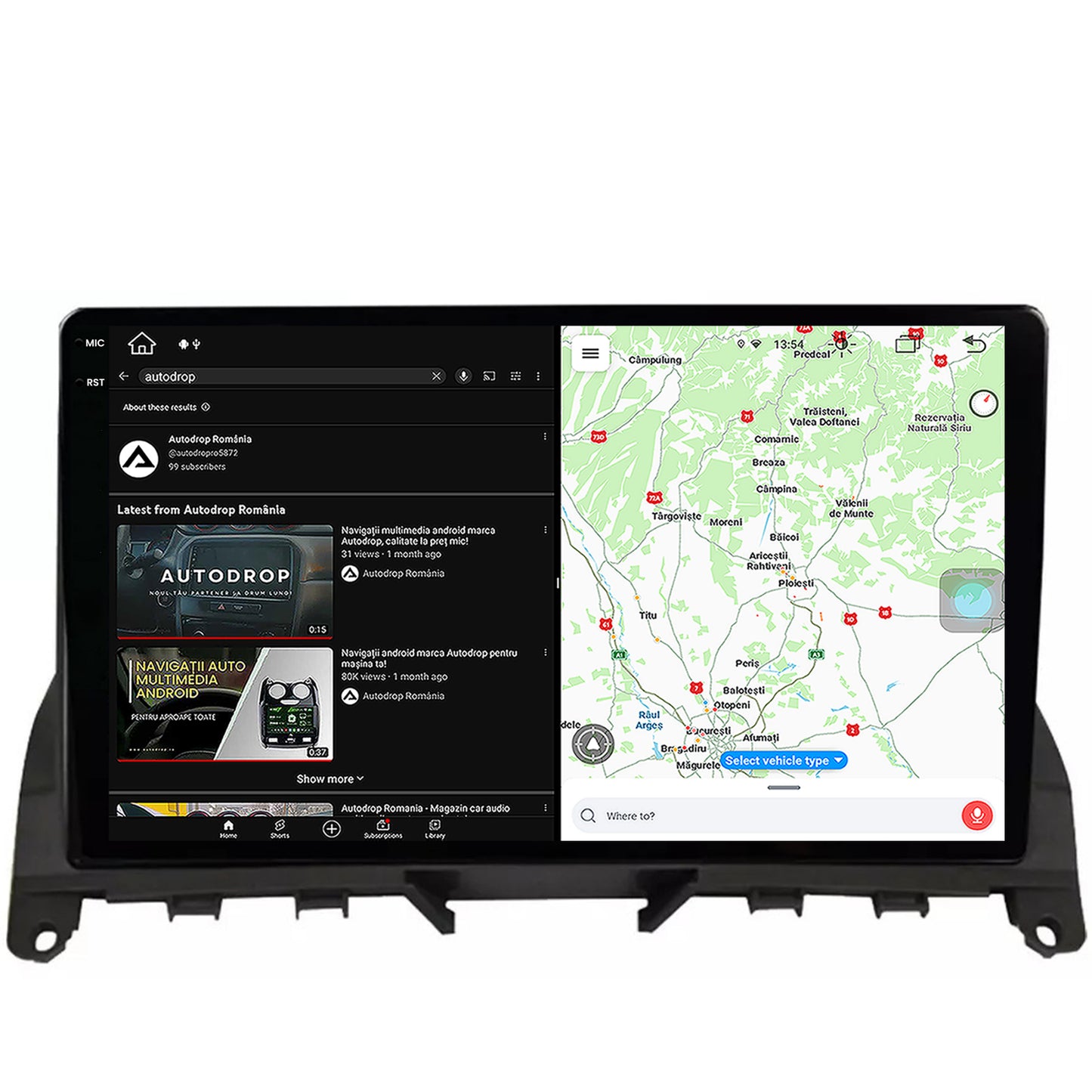 Navigatie Mercedes Benz C-Class W204 (2006-2012), Android, V-Octacore / 4GB RAM + 64GB ROM, 9.5 Inch - AD-BGV9004+AD-BGRKIT419