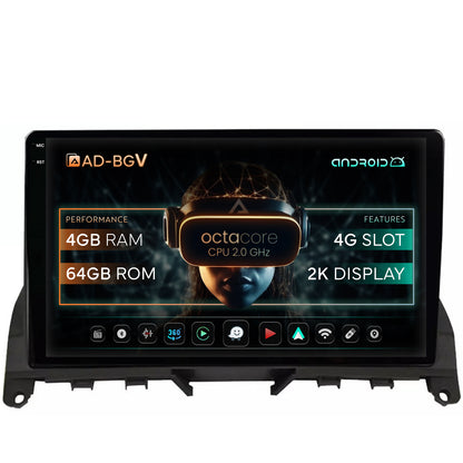 Navigatie Mercedes Benz C-Class W204 (2006-2012), Android, V-Octacore / 4GB RAM + 64GB ROM, 9.5 Inch - AD-BGV9004+AD-BGRKIT419