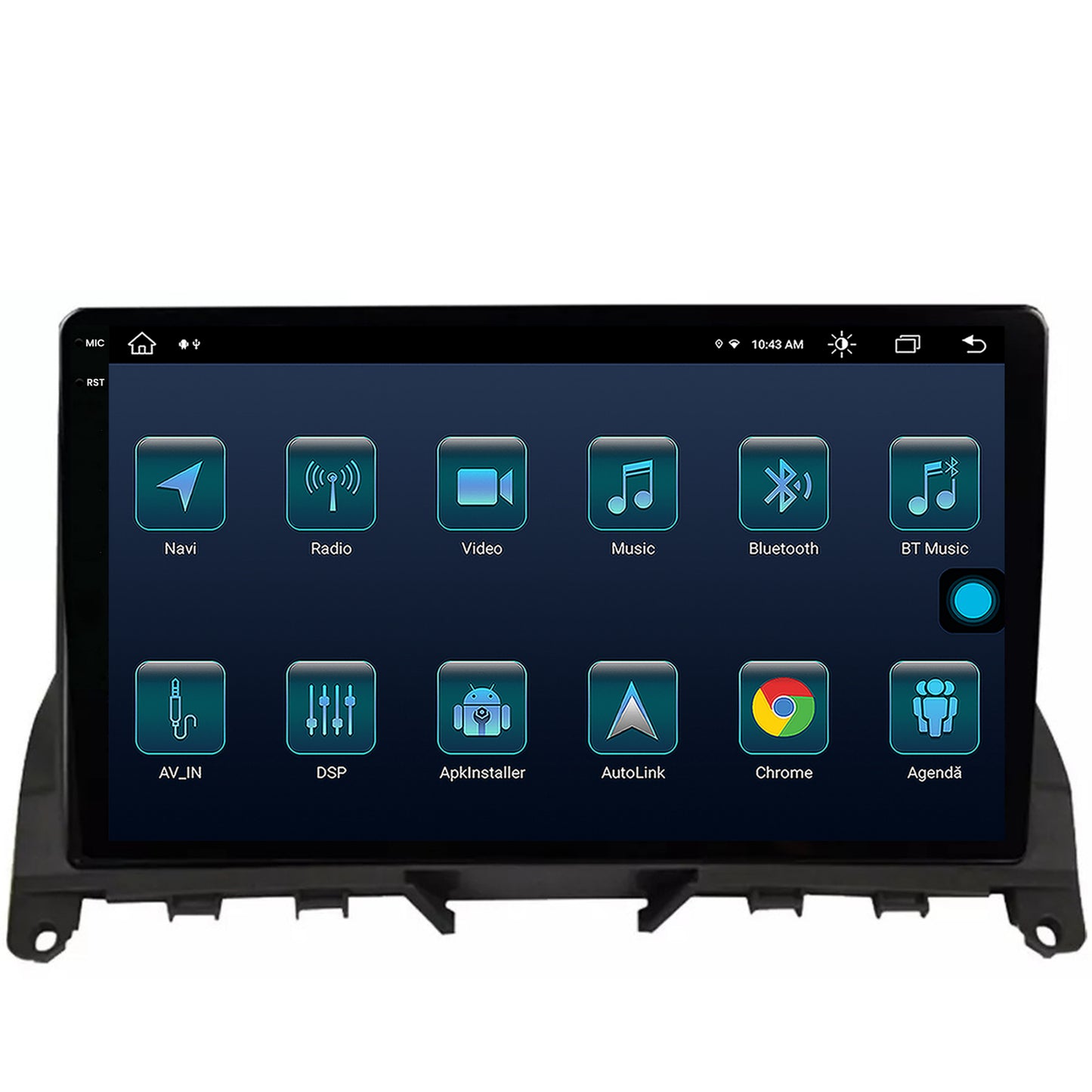 Navigatie Mercedes Benz C-Class W204 (2006-2012), Android, X-Octacore / 8GB RAM + 256GB ROM, 9.5 Inch - AD-BGX9008+AD-BGRKIT419