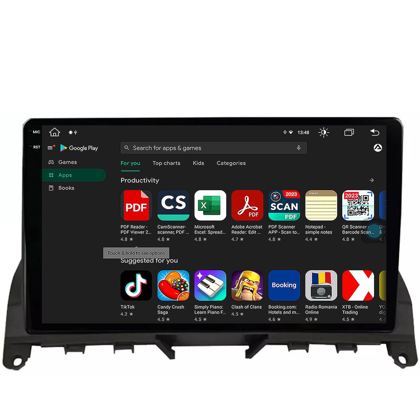 Navigatie Mercedes Benz C-Class W204 (2006-2012), Android, X-Octacore / 8GB RAM + 256GB ROM, 9.5 Inch - AD-BGX9008+AD-BGRKIT419