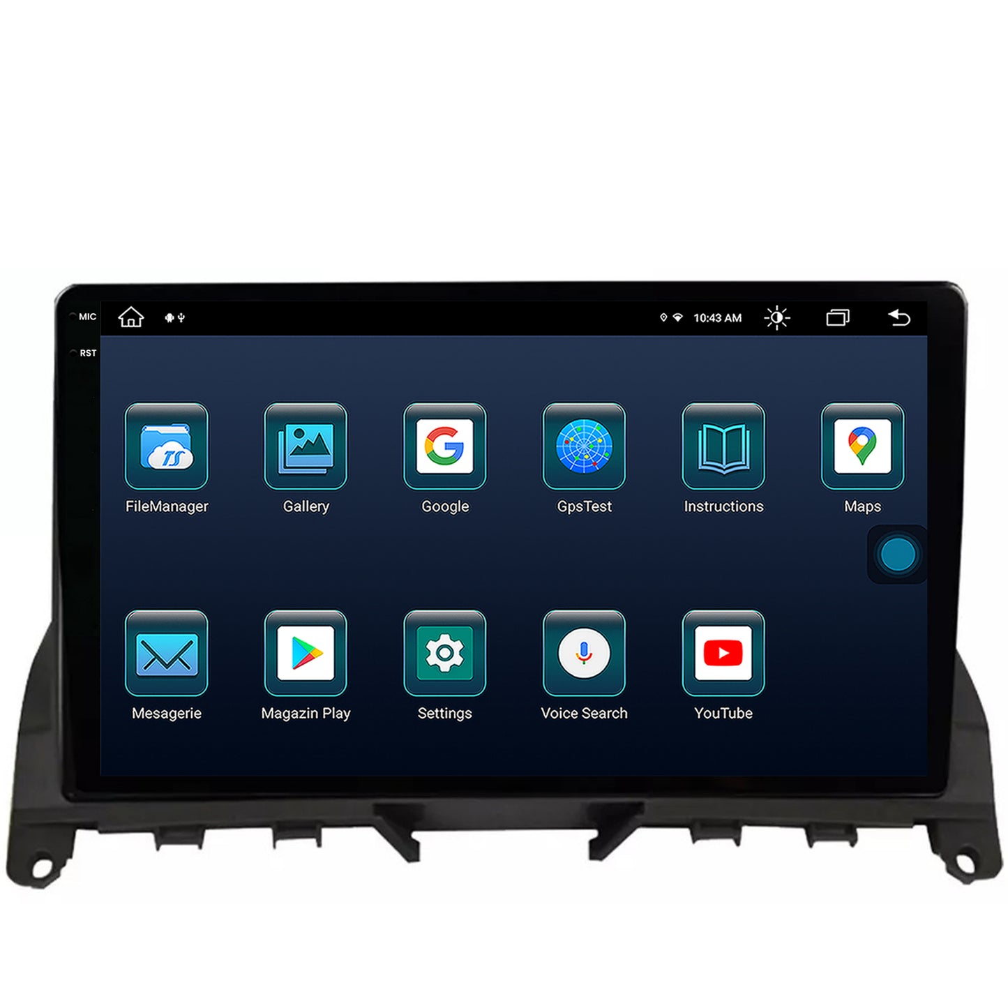 Navigatie Mercedes Benz C-Class W204 (2006-2012), Android, X-Octacore / 8GB RAM + 256GB ROM, 9.5 Inch - AD-BGX9008+AD-BGRKIT419