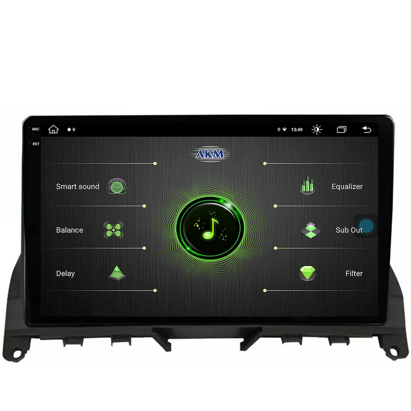 Navigatie Mercedes Benz C-Class W204 (2006-2012), Android, X-Octacore / 8GB RAM + 256GB ROM, 9.5 Inch - AD-BGX9008+AD-BGRKIT419
