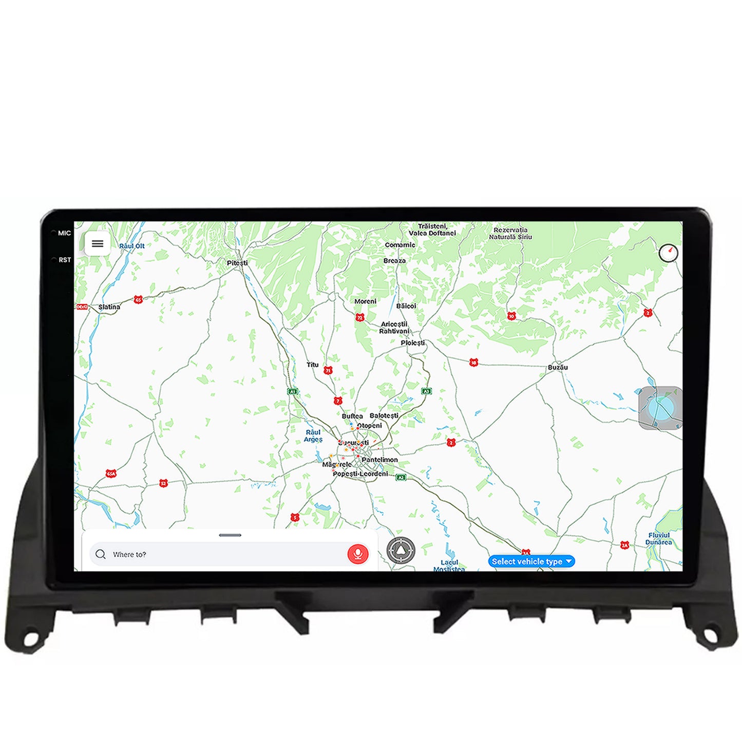 Navigatie Mercedes Benz C-Class W204 (2006-2012), Android, X-Octacore / 8GB RAM + 256GB ROM, 9.5 Inch - AD-BGX9008+AD-BGRKIT419