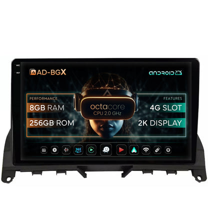 Navigatie Mercedes Benz C-Class W204 (2006-2012), Android, X-Octacore / 8GB RAM + 256GB ROM, 9.5 Inch - AD-BGX9008+AD-BGRKIT419