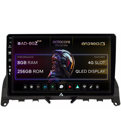 Navigatie Mercedes Benz C-Class W204 (2006-2012), Android, Z-Octacore / 8GB RAM + 256GB ROM, 9 Inch - AD-BGZ9008+AD-BGRKIT419