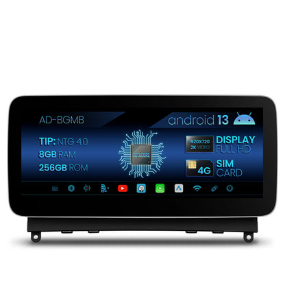 Navigatie Mercedes Benz C-Class W204 (2007-2010), NTG 4.0, Android 13, MB-Octacore, 8GB RAM + 256GB ROM, 12.3 Inch - AD-BGMB1000840+AD-BGRKITMB003