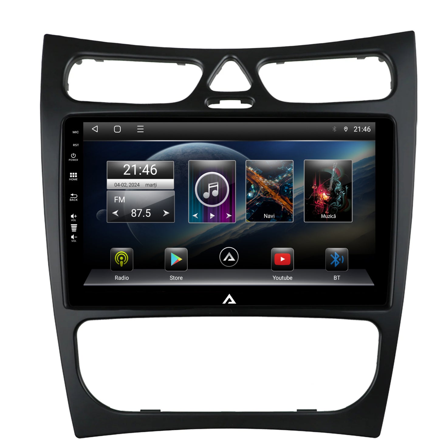 Navigatie Mercedes Benz CLK W209 (2000-2005), Android, P-Octacore / 2GB RAM + 32GB ROM, 9 Inch - AD-BGP9002+AD-BGRKIT416V2