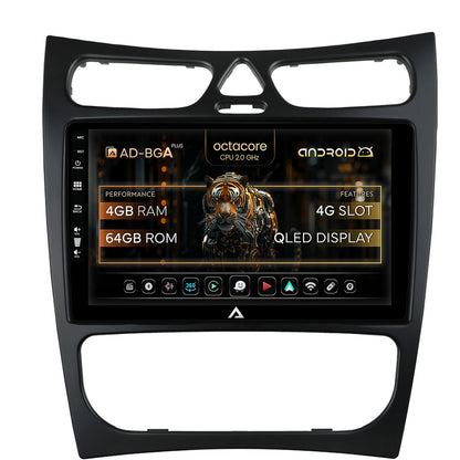 Navigatie Mercedes Benz CLK W209 (2000-2005) (2000-2005), Android, A-Octacore / 4GB RAM + 64GB ROM, 9 INCH - AD-BGA9004+AD-BGRKIT416V2