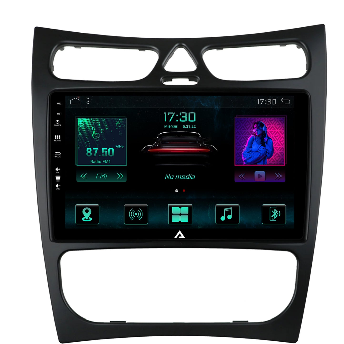 Navigatie Mercedes Benz CLK W209 (2000-2005) (2000-2005), Android, A-Octacore / 4GB RAM + 64GB ROM, 9 INCH - AD-BGA9004+AD-BGRKIT416V2