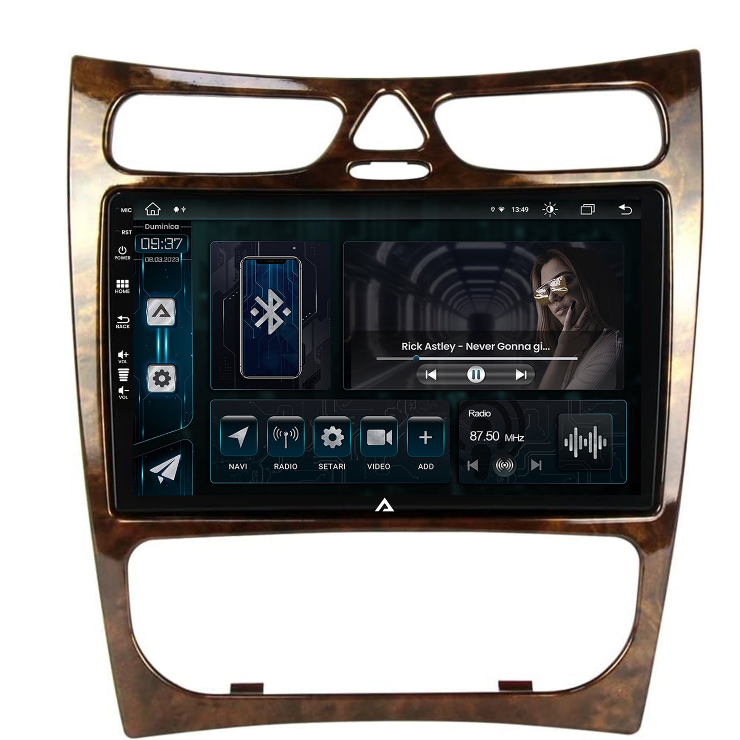Navigatie Mercedes Benz CLK W209 (2000-2005), Android, Z-Octacore / 8GB RAM + 256GB ROM, 9 INCH - AD-BGZ9008+AD-BGRKIT416V4