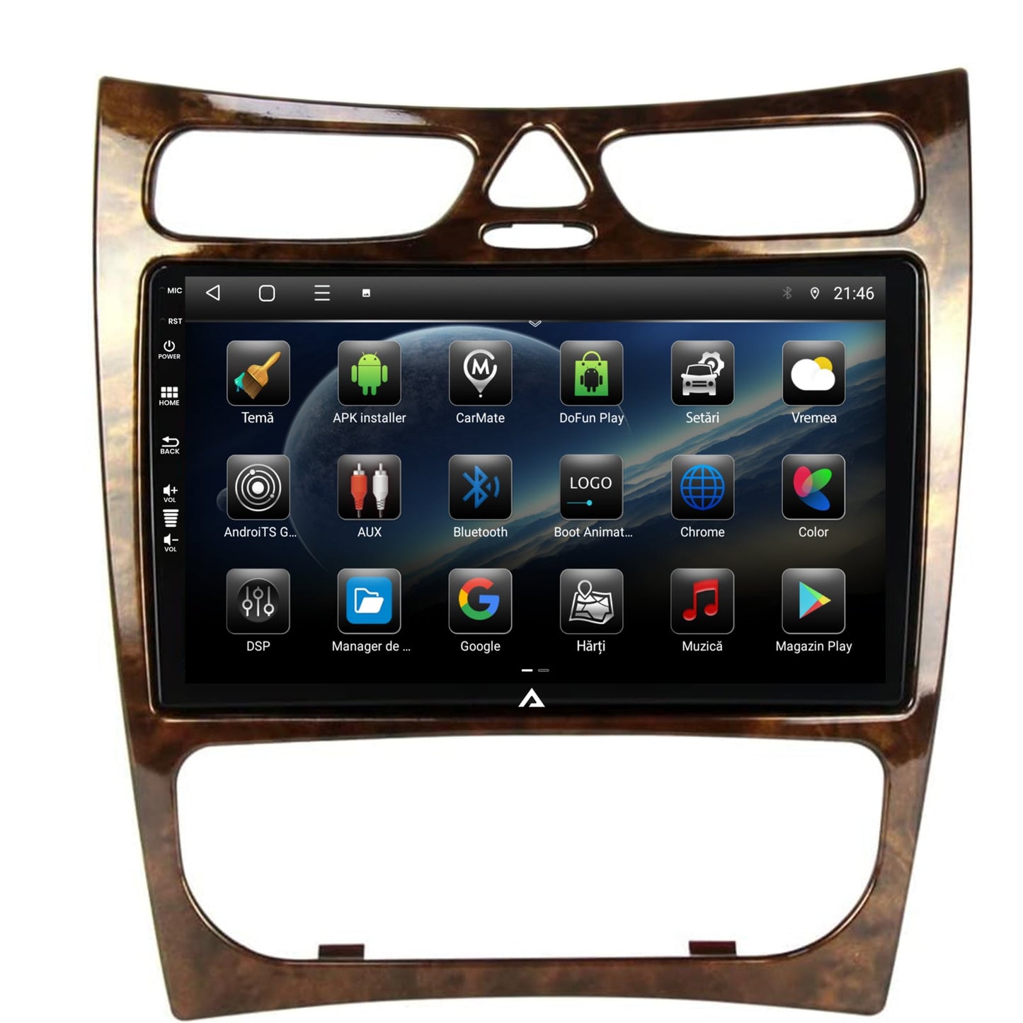 Navigatie Mercedes Benz CLK W209 (2000-2005), Android, E-Octacore / 2GB RAM + 32GB ROM, 9 Inch - AD-BGE9002+AD-BGRKIT416V4