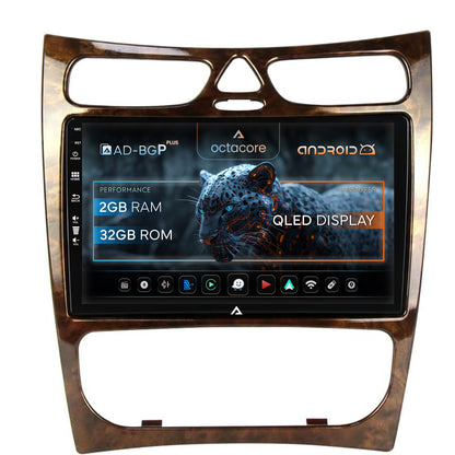 Navigatie Mercedes Benz CLK W209 (2000-2005), Android, P-Octacore / 2GB RAM + 32GB ROM, 9 Inch - AD-BGP9002+AD-BGRKIT416V4
