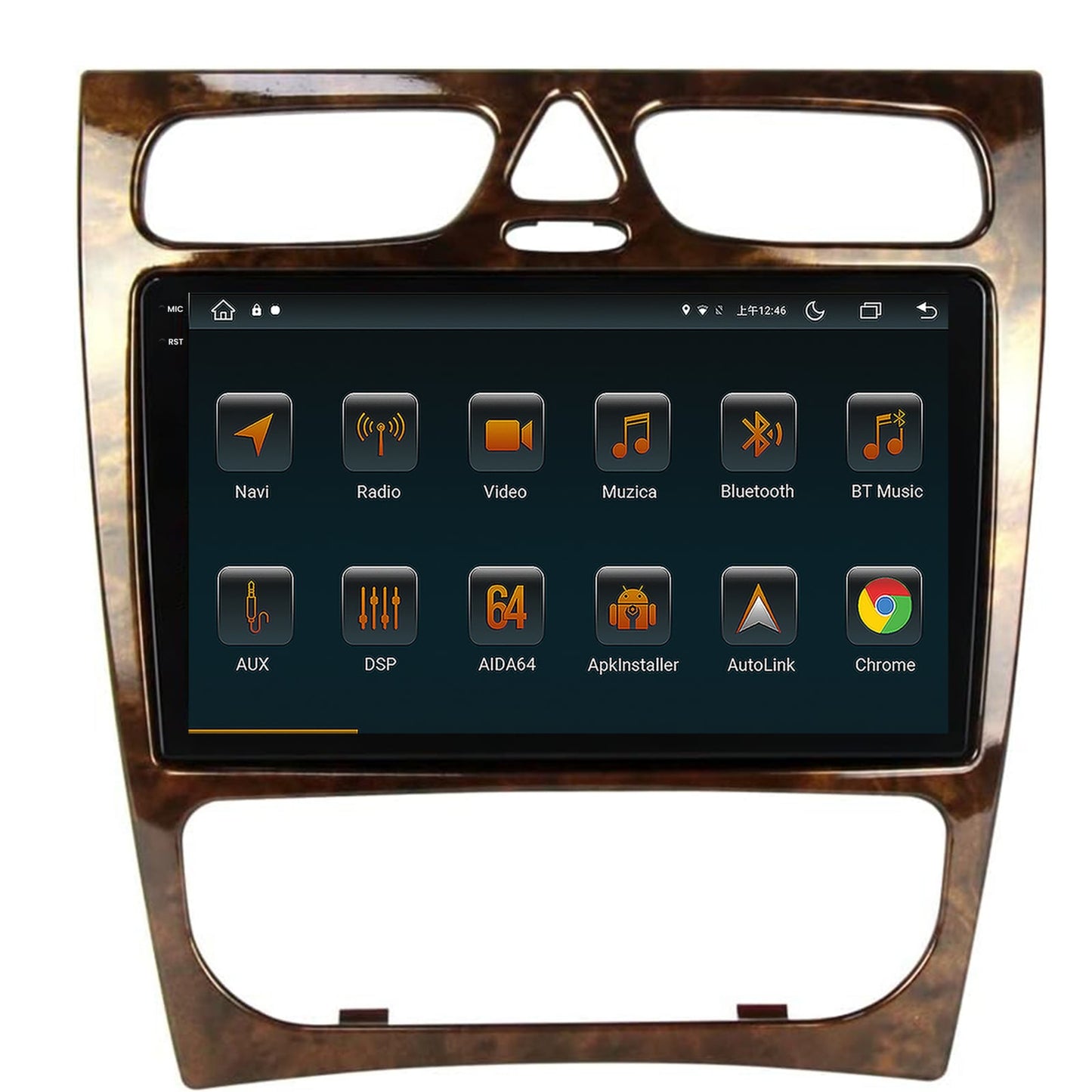 Navigatie Benz C Class (W203) (2002-2004), Android, V-Octacore / 4GB RAM + 64GB ROM, 9.5 Inch - AD-BGV9004+AD-BGRKIT416V3