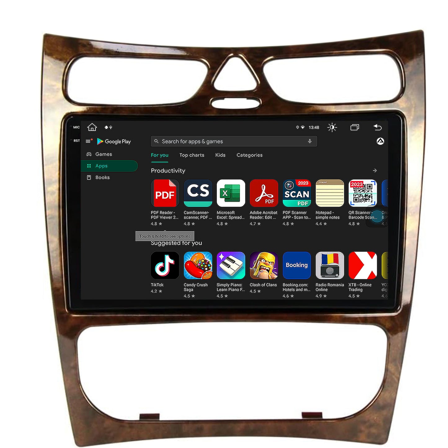 Navigatie Mercedes Benz CLK W209 (2000-2005), Android, X-Octacore / 8GB RAM + 256GB ROM, 9.5 Inch - AD-BGX9008+AD-BGRKIT416V4
