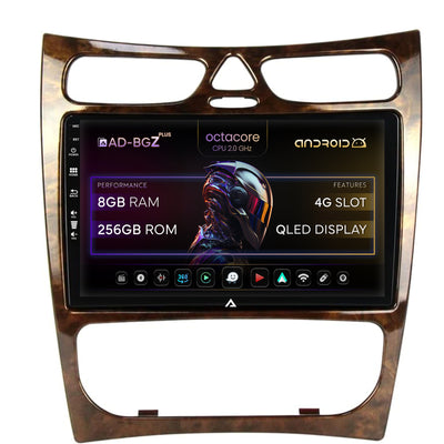 Navigatie Mercedes Benz CLK W209 (2000-2005), Android, Z-Octacore / 8GB RAM + 256GB ROM, 9 INCH - AD-BGZ9008+AD-BGRKIT416V4