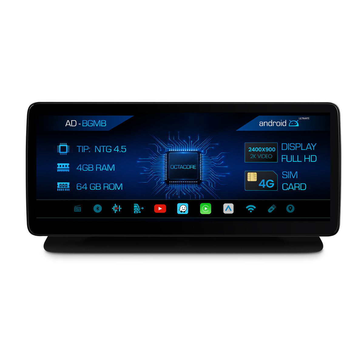 Navigatie Mercedes Benz CLS W218 2013, NTG 4.5, Android 13, MB-Octacore, 4GB RAM + 64GB ROM, 12.3 Inch - AD-BGMB1200445+AD-BGRKITMB012
