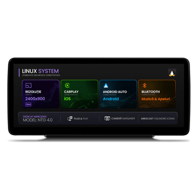 Navigatie Mercedes Benz G-Class G500 W461 W463 (2008-2011), Linux OS & OEM, NTG 4.0, CarPlay & Android Auto Wireless, MirrorLink, Camera AHD, 12.3 Inch - AD-BGMBLNX1240+AD-BGRKITMB015