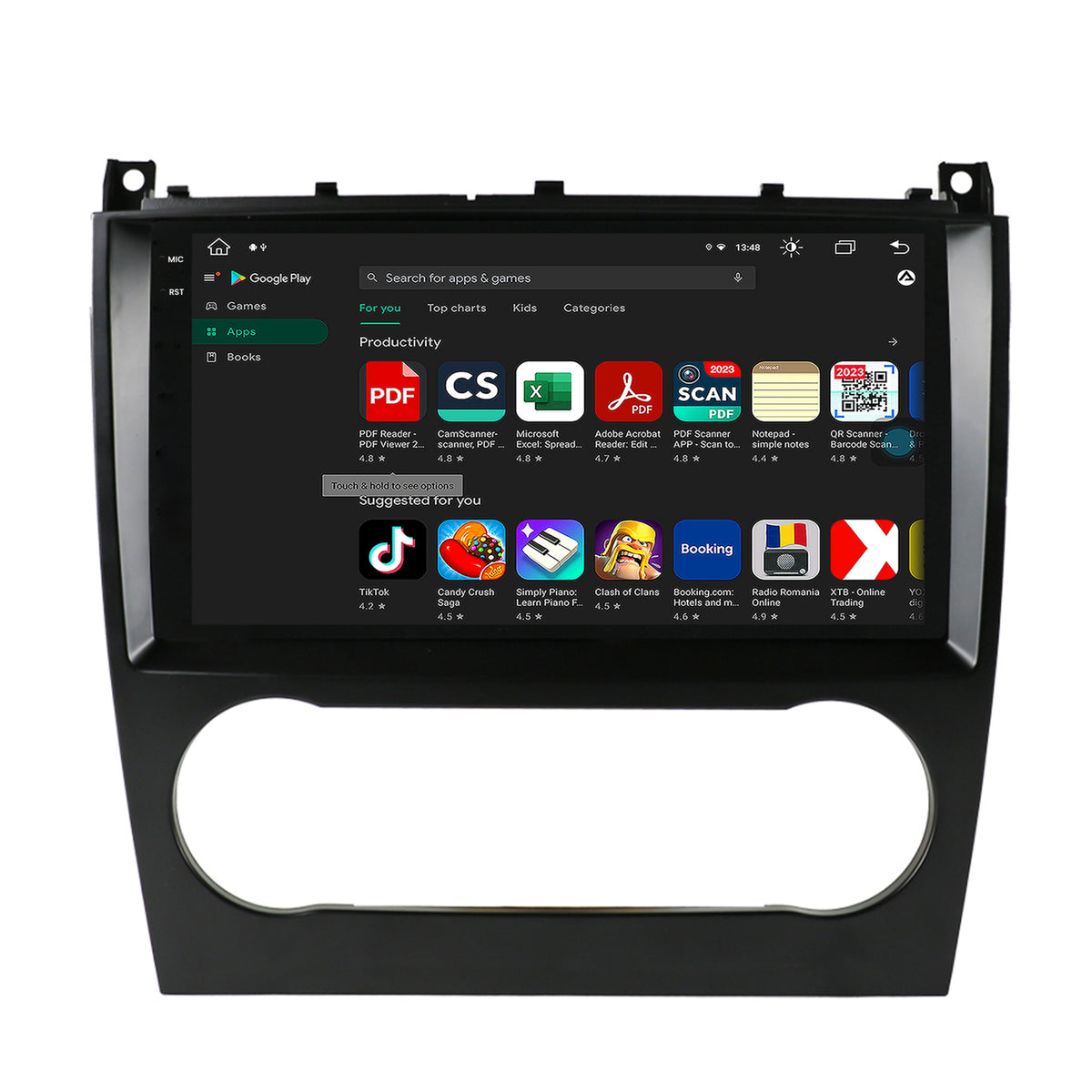 Navigatie Mercedes Benz G-Class W463 (2009-2012), Android, X-Octacore / 8GB RAM + 256GB ROM, 9.5 Inch - AD-BGX9008+AD-BGRKIT414v2