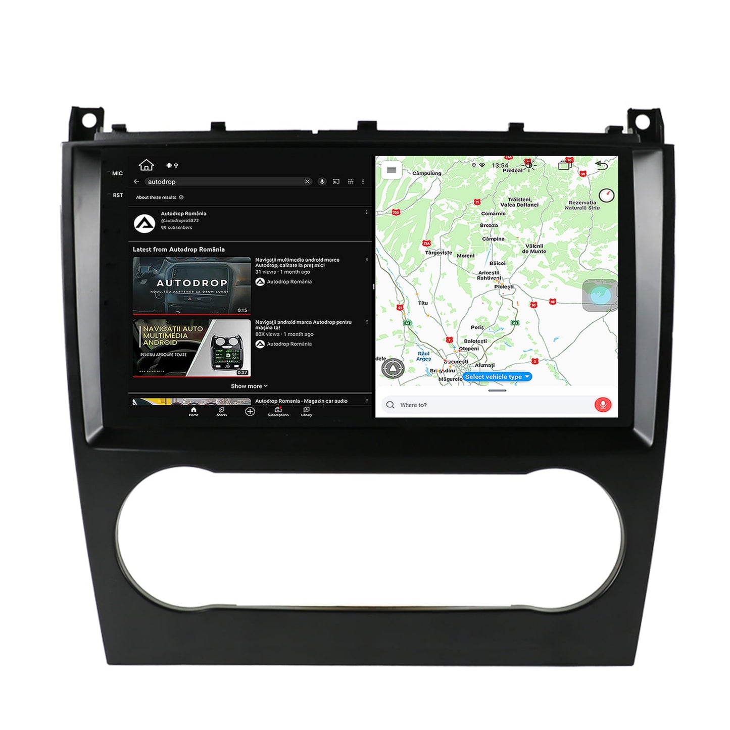 Navigatie Mercedes Benz G-Class W463 (2009-2012), Android, X-Octacore / 8GB RAM + 256GB ROM, 9.5 Inch - AD-BGX9008+AD-BGRKIT414v2