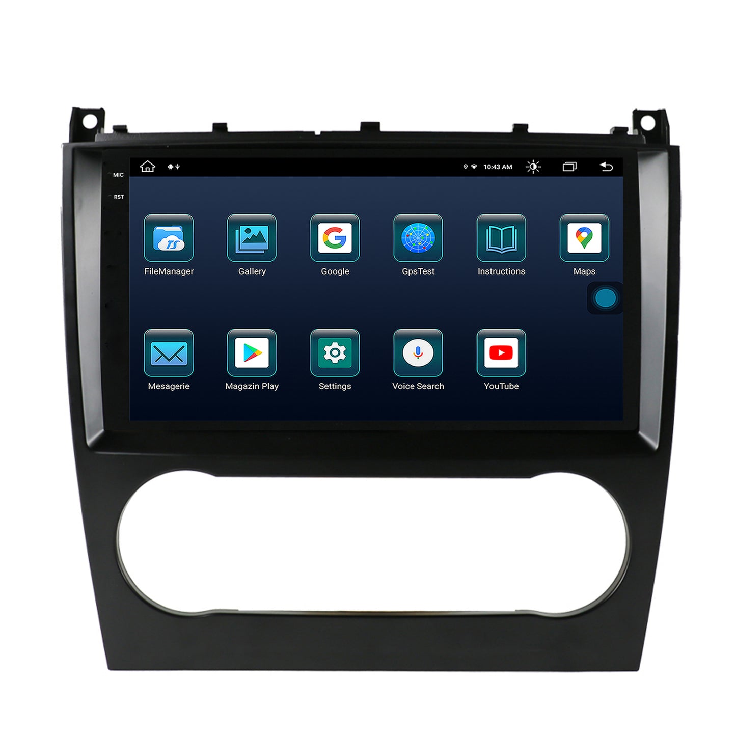 Navigatie Mercedes Benz G-Class W463 (2009-2012), Android, X-Octacore / 8GB RAM + 256GB ROM, 9.5 Inch - AD-BGX9008+AD-BGRKIT414v2