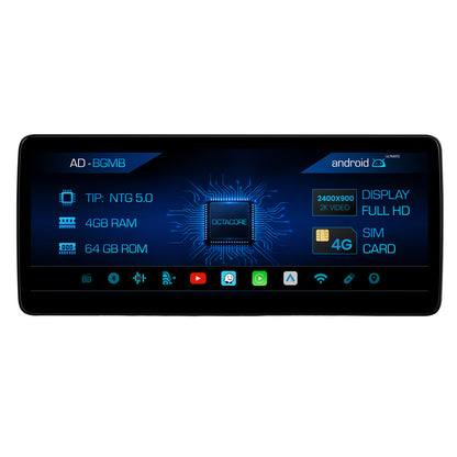 Navigatie Mercedes Benz GLA X156 (2016-2018), NTG 5.0, Android 13, MB-Octacore, 4GB RAM + 64GB ROM, 12.3 Inch - AD-BGMB1200450V2