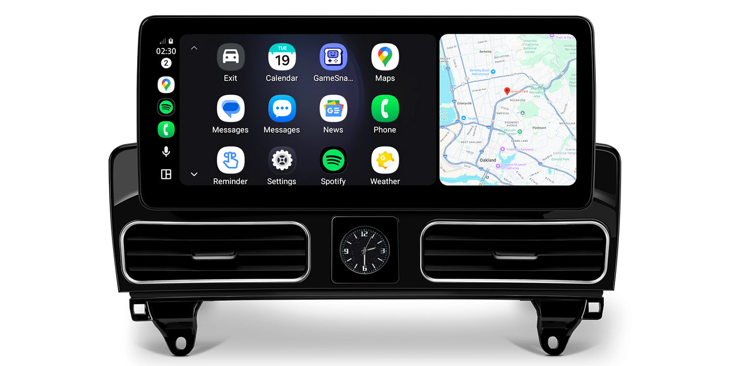 Navigatie Mercedes Benz ML/GL W166 X166 (2012-2015), Linux OS & OEM, NTG 4.5, CarPlay & Android Auto Wireless, MirrorLink, Camera AHD, 12.3 Inch - AD-BGMBLNX1245+AD-BGRKITMB016