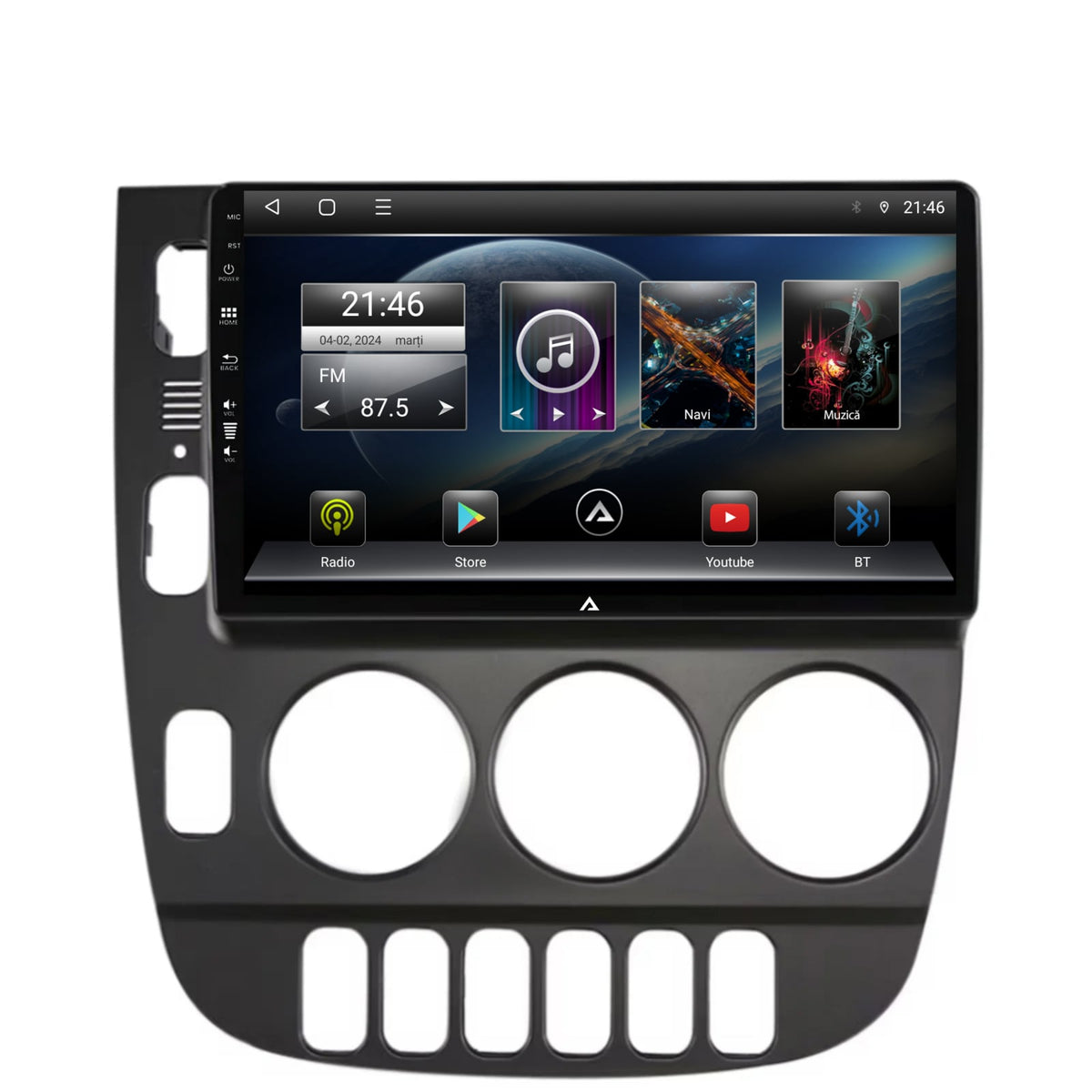 Navigatie Mercedes Benz ML W163 (1998-2005), Android, P-Octacore / 2GB RAM + 32GB ROM, 9 Inch - AD-BGP9002+AD-BGRKIT405V2