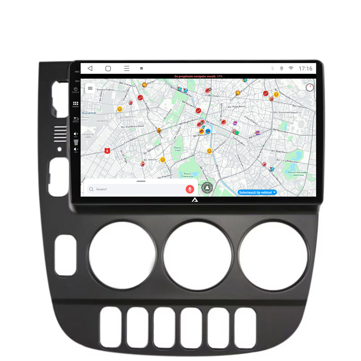 Navigatie Mercedes Benz ML W163 (1998-2005), Android, P-Octacore / 2GB RAM + 32GB ROM, 9 Inch - AD-BGP9002+AD-BGRKIT405V2
