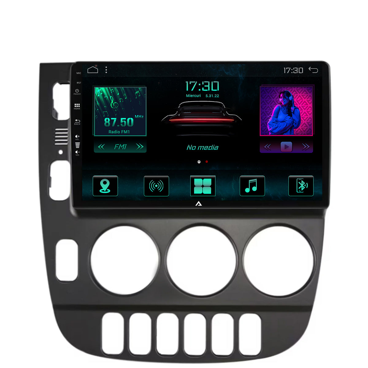Navigatie Mercedes Benz ML W163 (1998-2005), Android, A-Octacore / 4GB RAM + 64GB ROM, 9 Inch - AD-BGA9004+AD-BGRKIT405V2