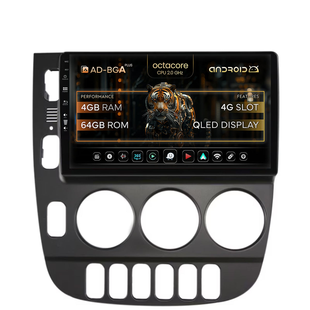 Navigatie Mercedes Benz ML W163 (1998-2005), Android, A-Octacore / 4GB RAM + 64GB ROM, 9 Inch - AD-BGA9004+AD-BGRKIT405V2