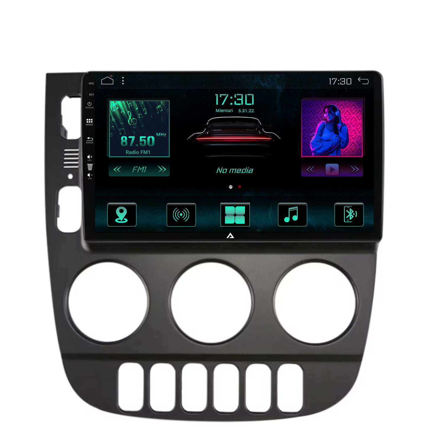 Navigatie Mercedes Benz ML W163 (1998-2005), Android, A-Octacore / 4GB RAM + 64GB ROM, 9 Inch - AD-BGRKIT405V3