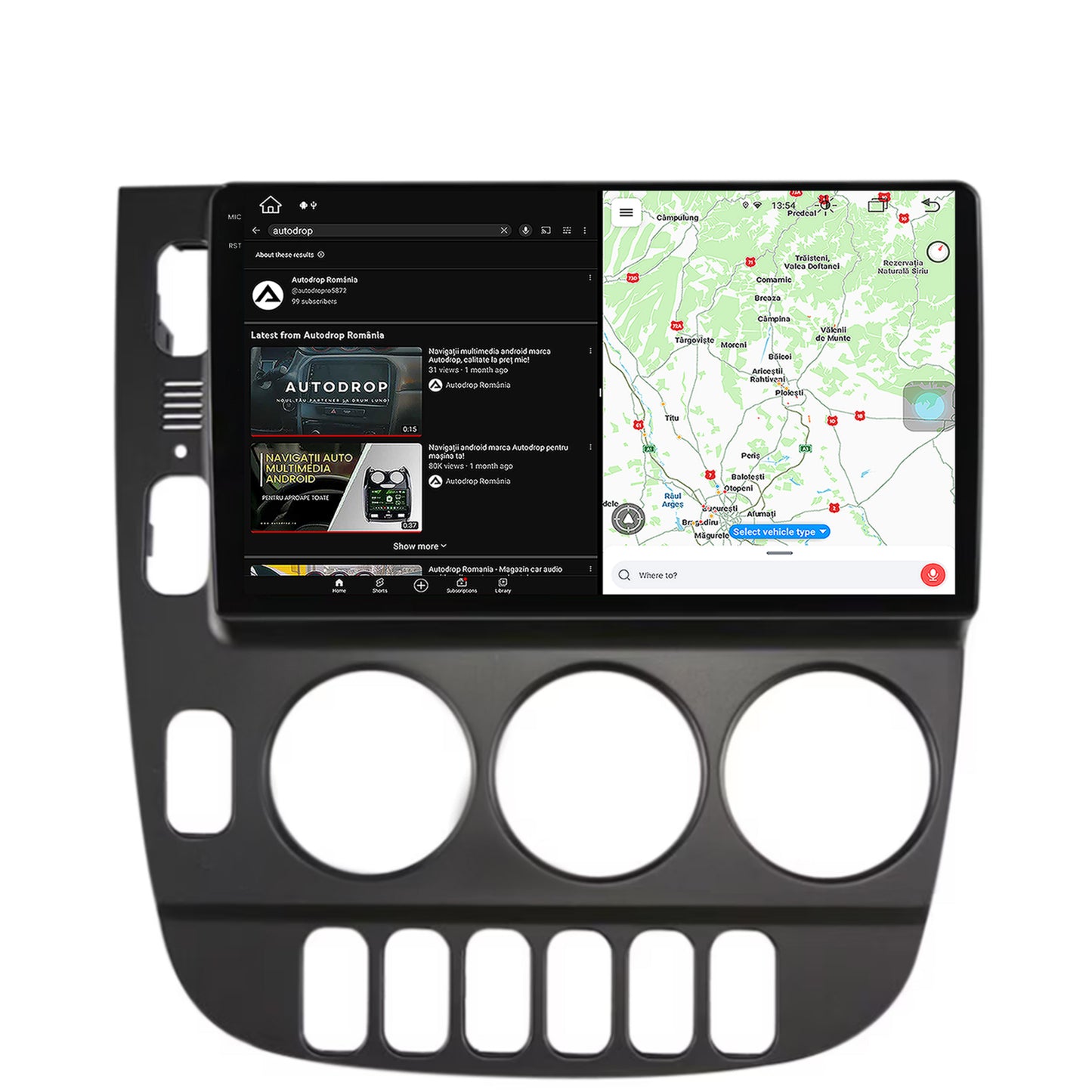 Navigatie Mercedes Benz ML W163 (1998-2005), Android, X-Octacore / 8GB RAM + 256GB ROM, 9.5 Inch - AD-BGX9008+AD-BGRKIT405V2