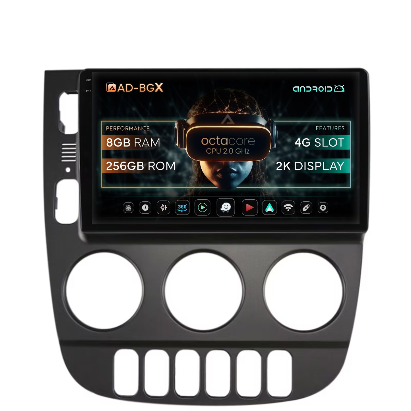 Navigatie Mercedes Benz ML W163 (1998-2005), Android, X-Octacore / 8GB RAM + 256GB ROM, 9.5 Inch - AD-BGX9008+AD-BGRKIT405V3
