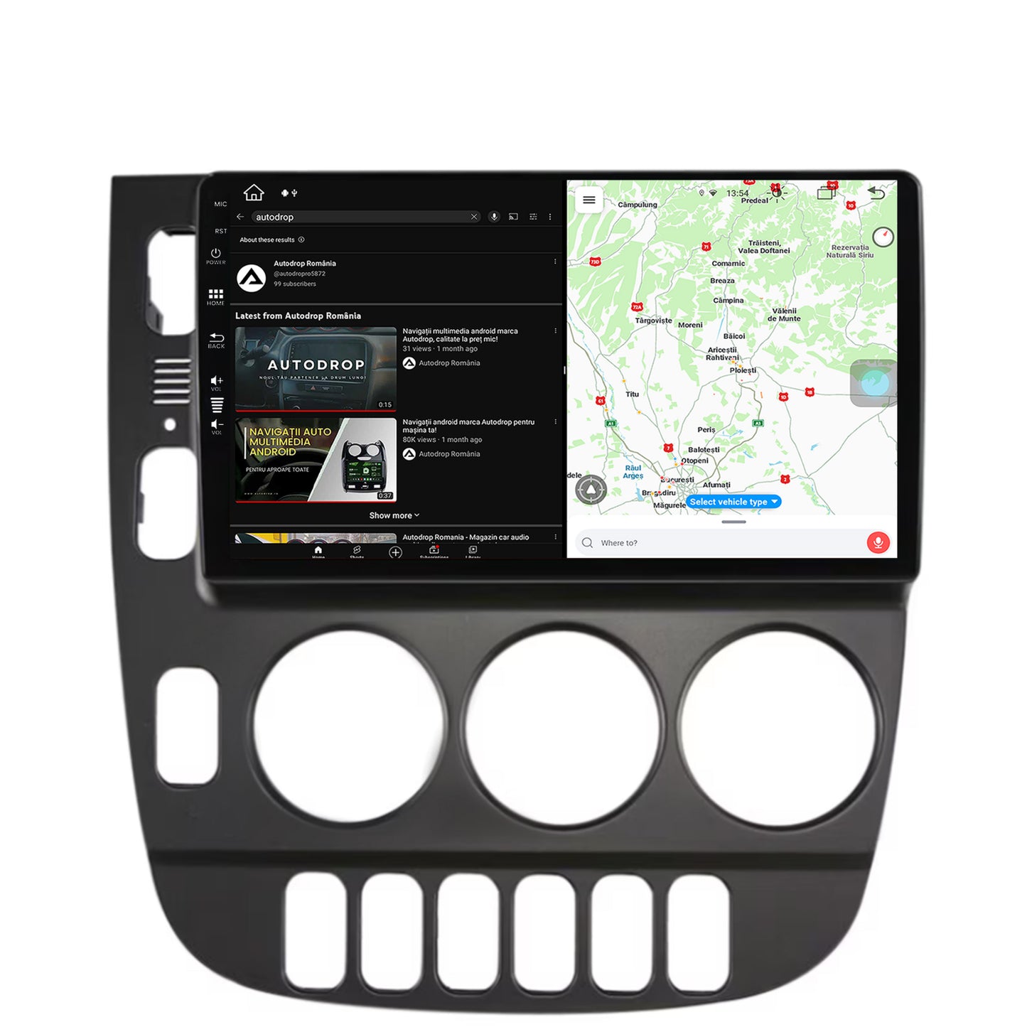 Navigatie Mercedes Benz ML W163 (1998-2005), Android, Z-Octacore / 8GB RAM + 256GB ROM, 9 Inch - AD-BGZ9008+AD-BGRKIT405V2