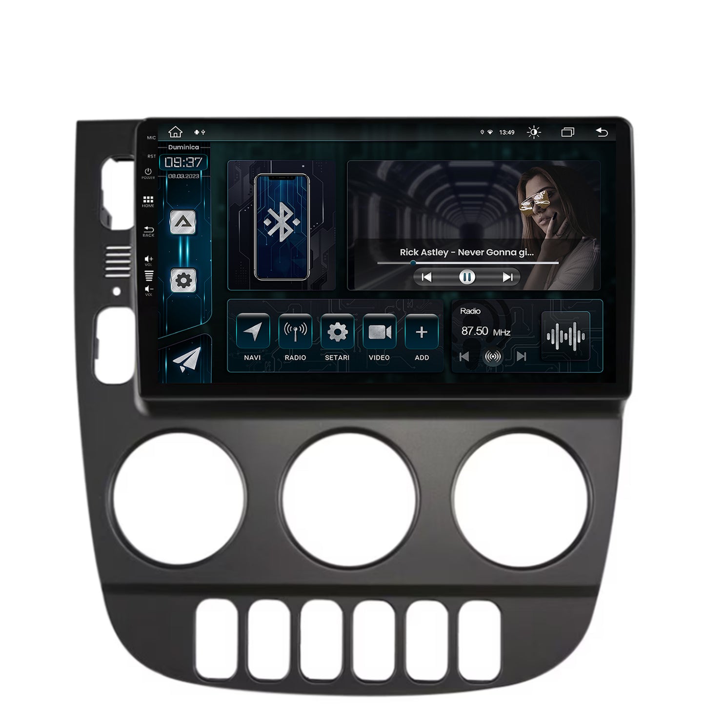 Navigatie Mercedes Benz ML W163 (1998-2005), Android, Z-Octacore / 8GB RAM + 256GB ROM, 9 Inch - AD-BGZ9008+AD-BGRKIT405V3
