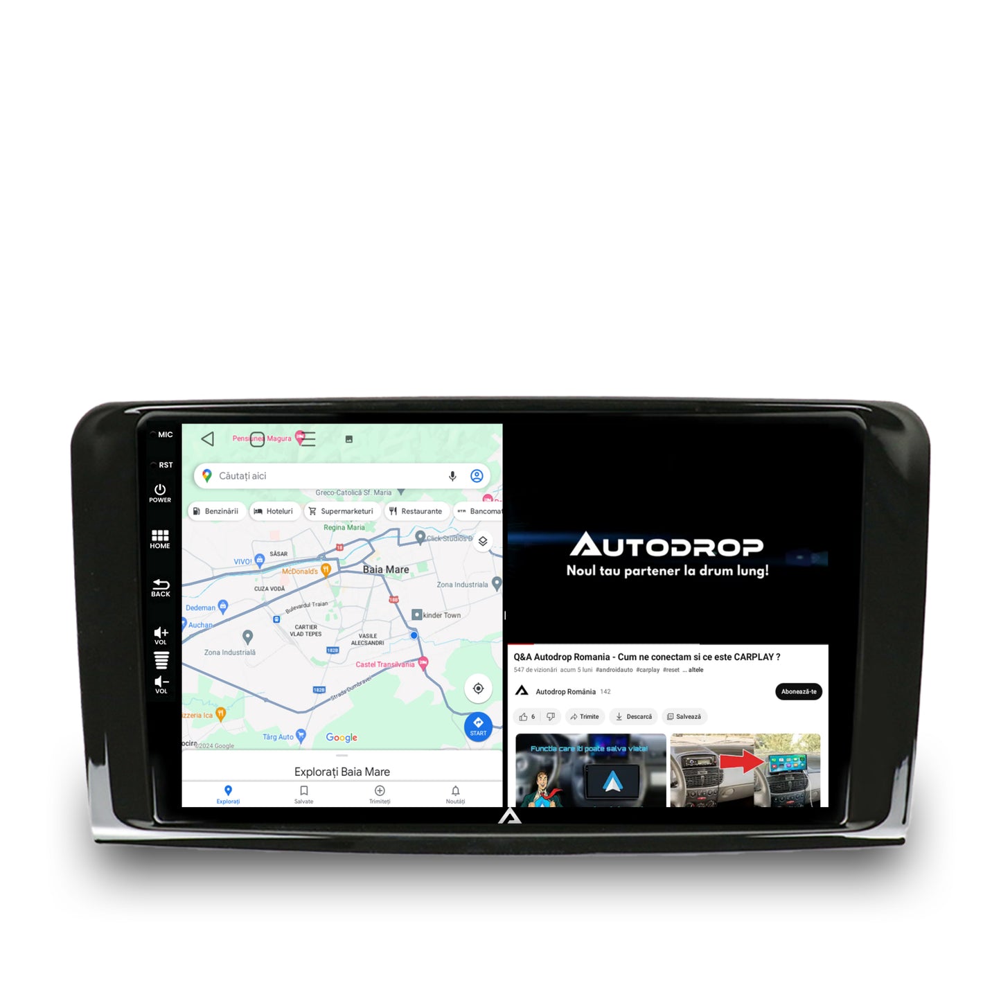 Navigatie Mercedes Benz ML W164 / GL X164, Android, E-Octacore / 2GB RAM + 32GB ROM, 9 Inch - AD-BGE9002+AD-BGRKIT405
