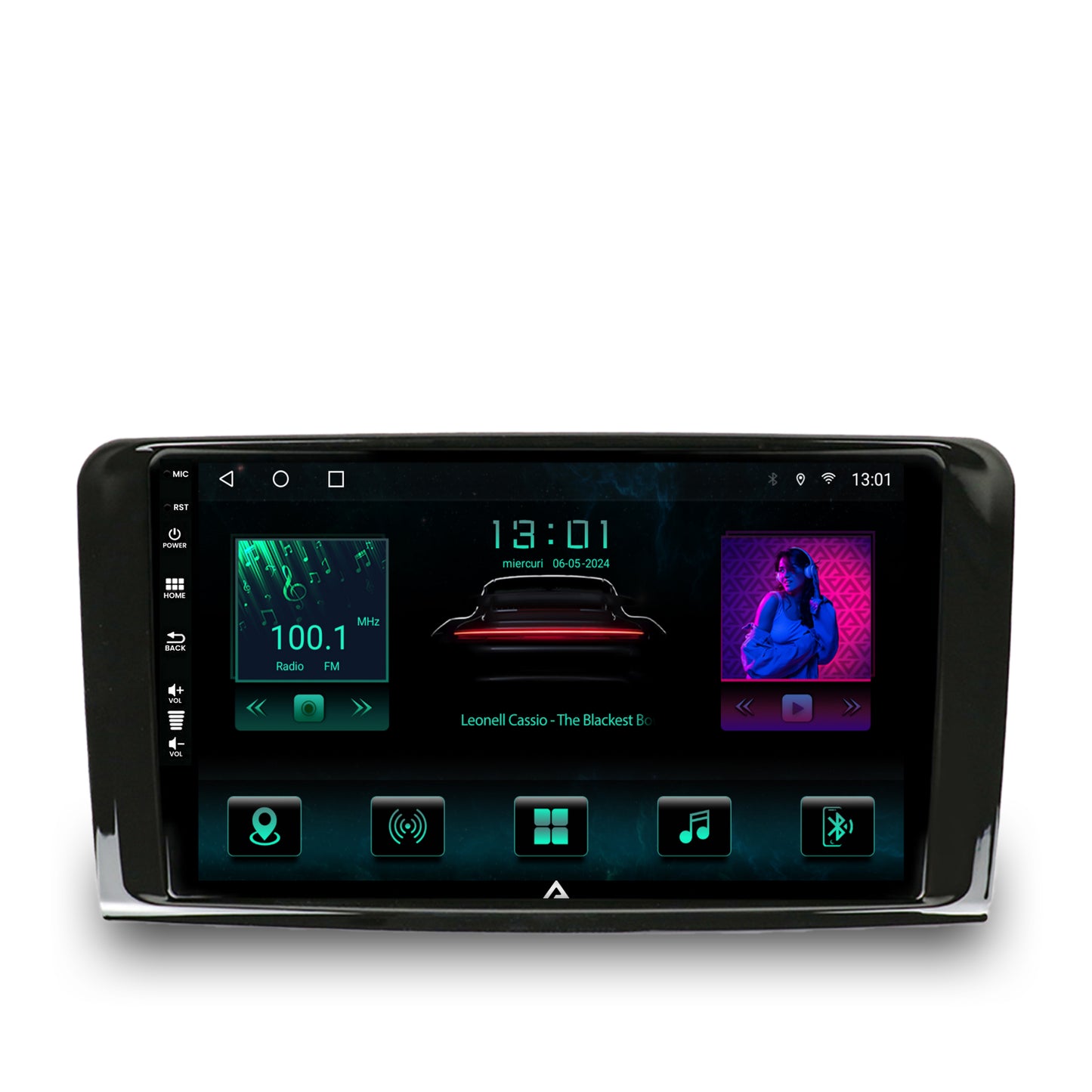 Navigatie Mercedes Benz ML W164 / GL X164, Android, A-Octacore / 4GB RAM + 64GB ROM, 9 Inch - AD-BGA9004+AD-BGRKIT405